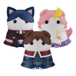 Mobile Suit Gundam SEED Mega Cat Project Trading figúrkas Nyanto! The Big Cat Nyandam SEED Series Set 10 cm (With Gift)